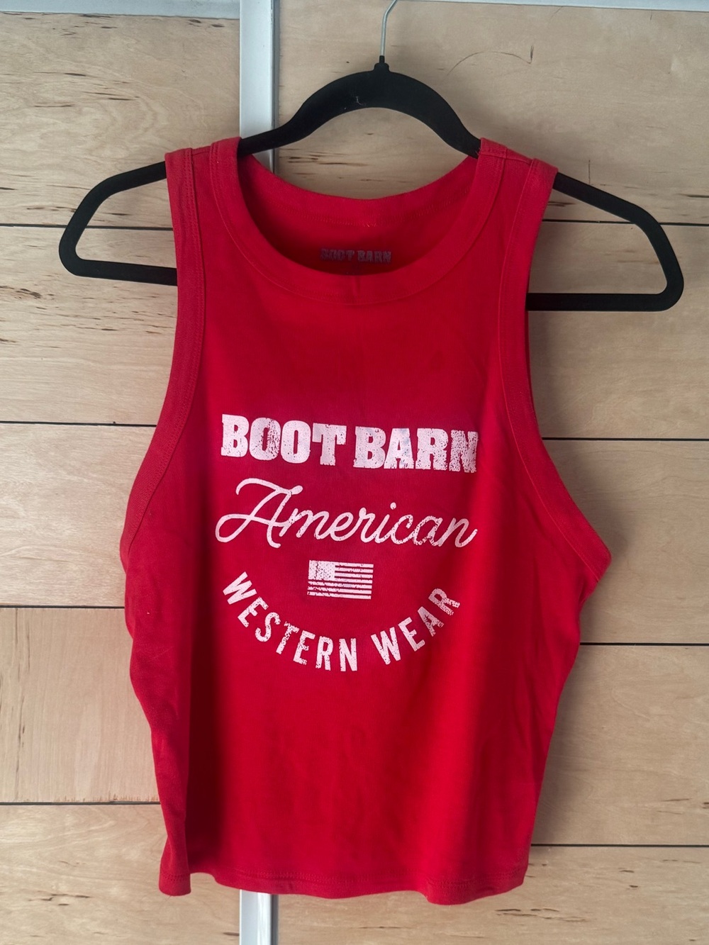 Boot Barn Red Women's Graphic Tank Top - American Western Wear